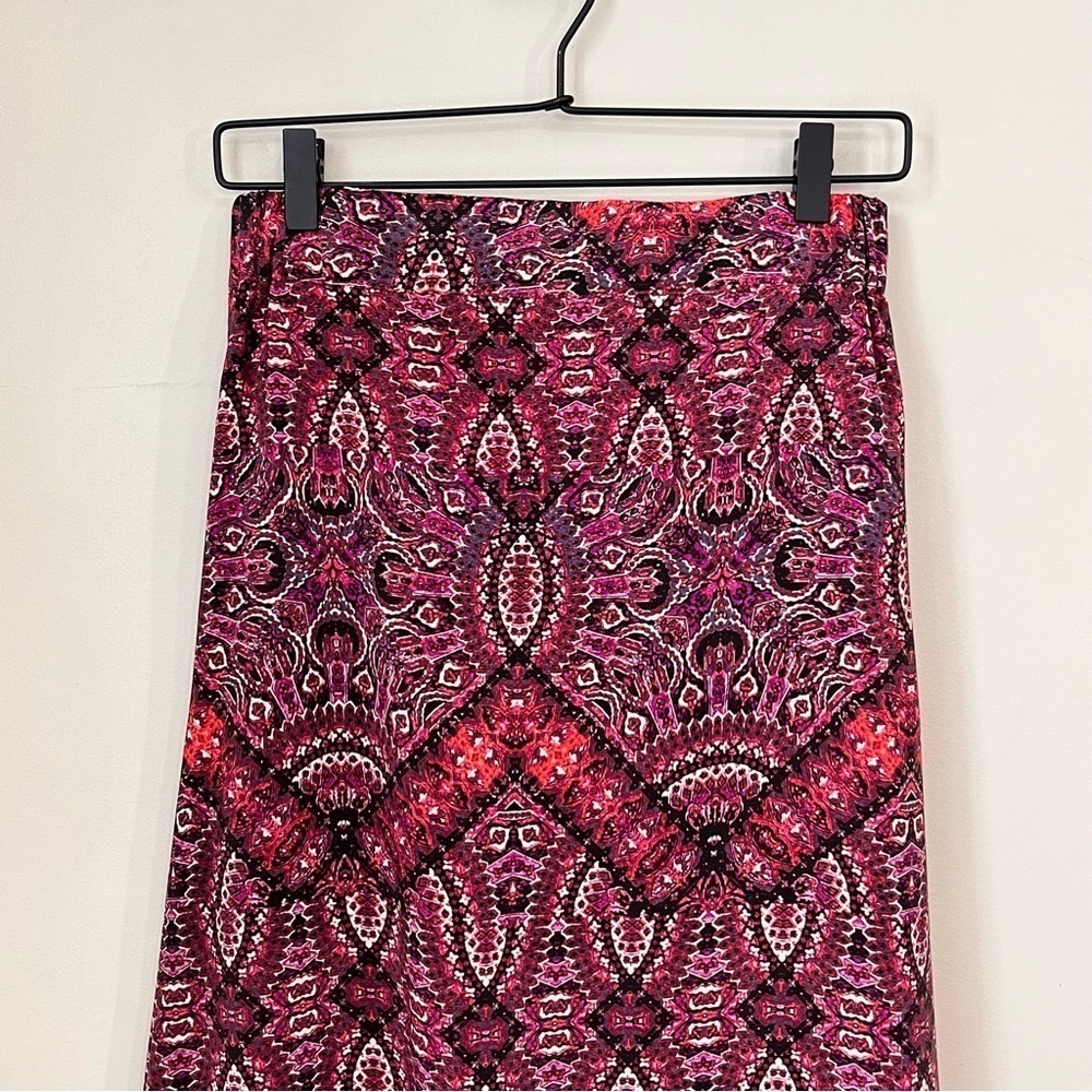 Cynthia Rowley 100% Silk Batik Print Midi Skirt - Picture 2 of 11